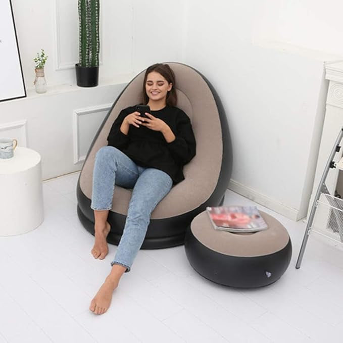 Inflatable Leisure Sofa Chair & Footstool