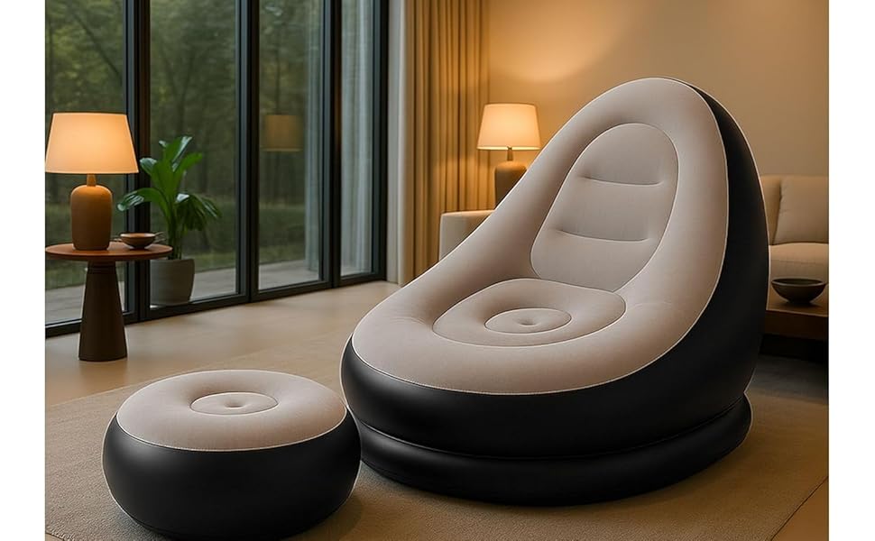 Inflatable Leisure Sofa Chair & Footstool