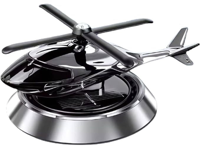 Solar Helicopter Car Perfume