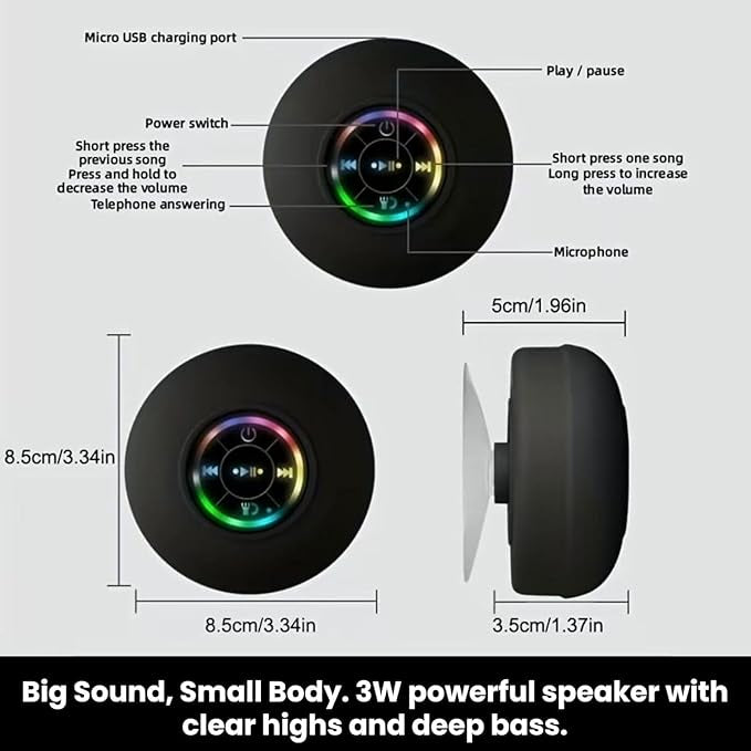 Portable Waterproof Bluetooth Speaker