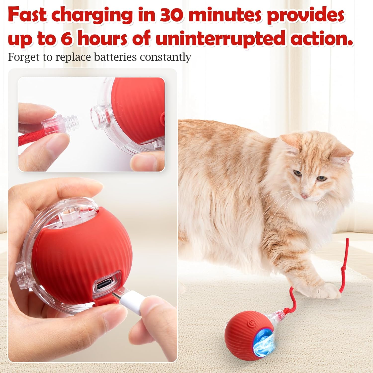 Automatic Cat Teaser Ball